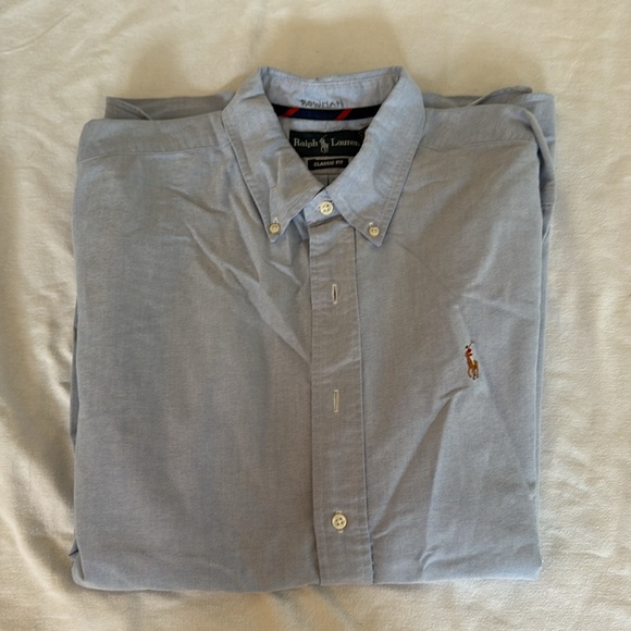 Mens Ralph Lauren button-down shirt large Name written inside collar - Picture 5 of 9